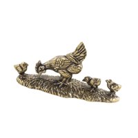 Magideal - Decoración De Mesa En Miniatura Para Mascotas, Té De Latón Para Madre, Pollo Y Niños, Bonito Recuerdo Para Accesorios De Regalo De Inauguración De La