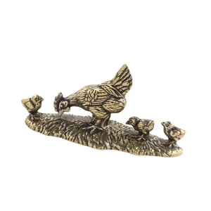 Magideal - Decoración De Mesa En Miniatura Para Mascotas, Té De Latón Para Madre, Pollo Y Niños, Bonito Recuerdo Para Accesorios De Regalo De Inauguración De La