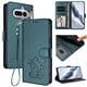 thumbnail image 2 of Funda Billetera con Relieve de Gato para Nothing Phone 4A, Verde Oscuro, 2 of 6