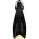 thumbnail image 3 of Aletas de natación Cressi ajustables con tacón abierto, negro/amarillo, M/L, 3 of 6