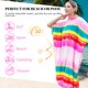 thumbnail image 5 of Poncho Catalonia Surf de secado rápido con capucha, diseño arcoíris, 5 of 8