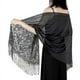 thumbnail image 3 of Floral Lace Scarf for Women - Lightweight Shawl Wrap with Fringe for Evening Dresses and Weddings, 3 of 5