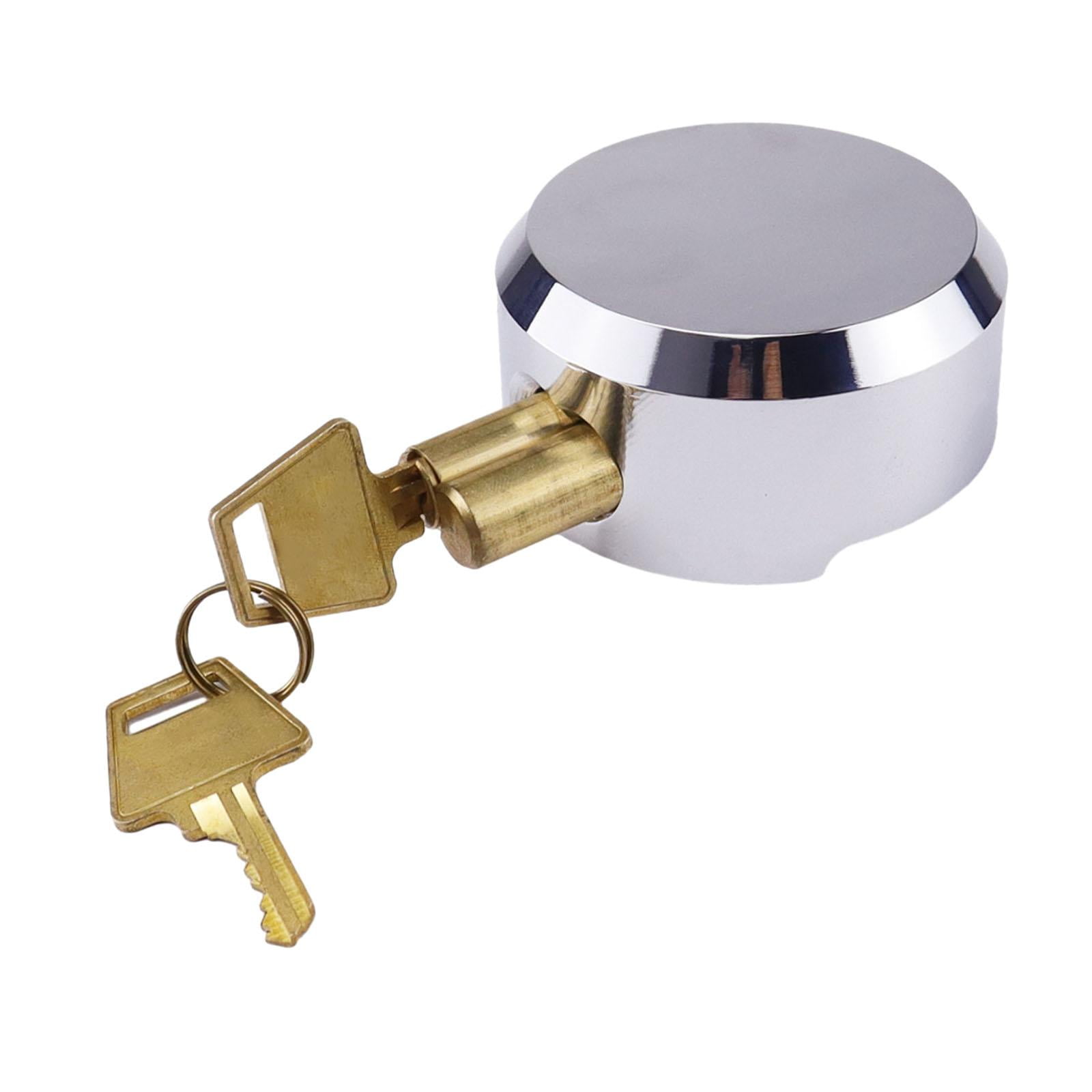 Ioensy - Candado Con Grillete Oculto, Candado De Remolque Resistente Con Llave Para Carga De Puerta De Tiendas