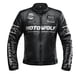 thumbnail image 2 of Chaqueta De Cuero Retro Para Motocicleta Motowolf JM1, 2 of 7
