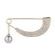 thumbnail image 1 of Crystal Pearl Cardigan Suéter Con Clip Broche Bufanda Abrigo Vestido Dorado, 1 of 5