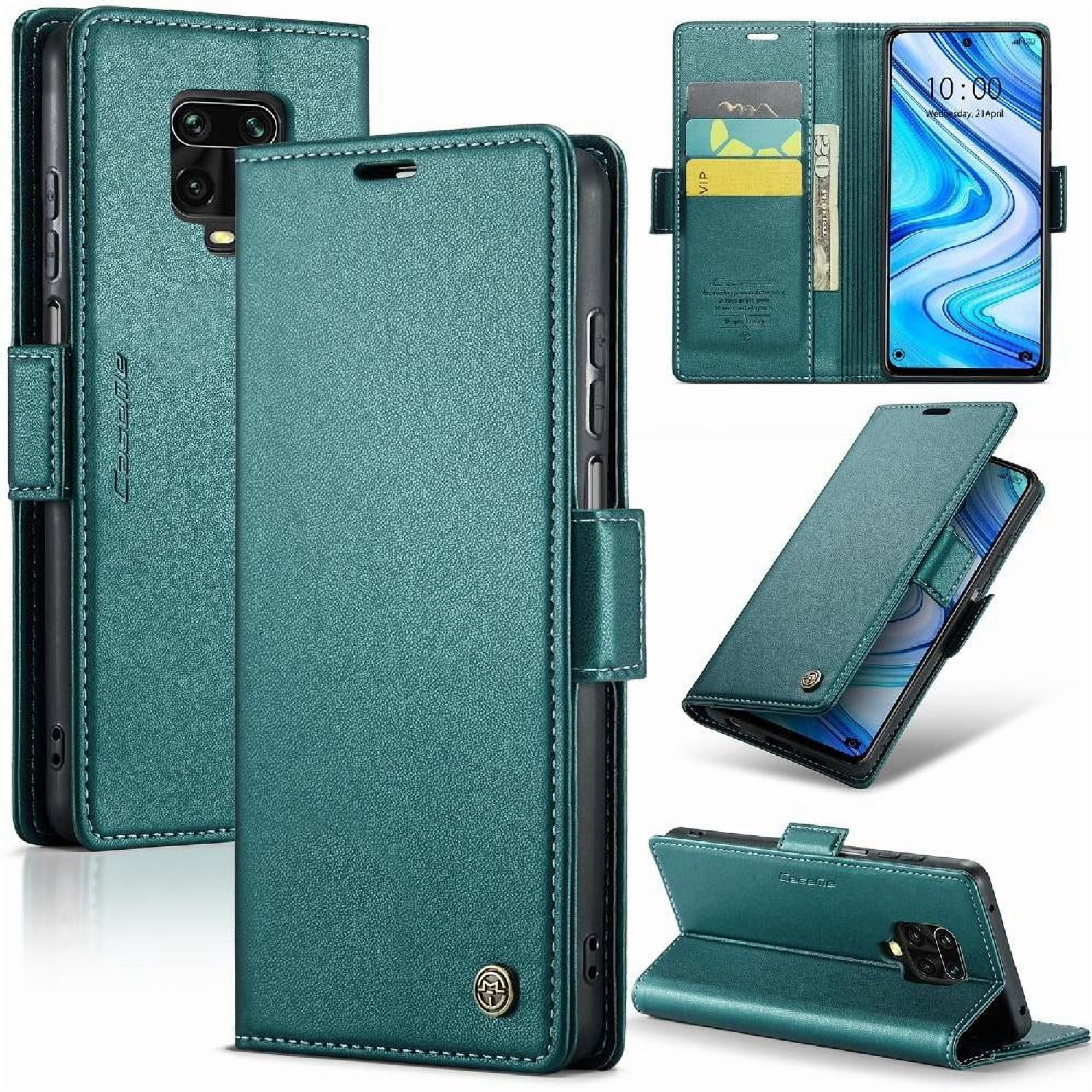 Caseme Tipo Cartera Xiaomi Redmi Note 9 Pro Max Con Cierre Magnético, Rfid, Tarjetero, Soporte, Carga Inalámbrica