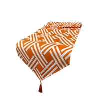 Oem - Mantel Camino De Mesa Con Pompon Lino Diseño Formas 180X35Cm