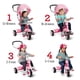 thumbnail image 3 of Tricycle Radio Flyer 4 en 1 Stroll 'N Trike rosa para 1 a 5 años, 3 of 9