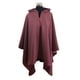 thumbnail image 2 of Poncho Paño Capucha 100% Lana- Largo - Rosa, 2 of 4
