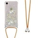 thumbnail image 1 of Funda FOXDOCK para iPhone XR con Cuerda Ajustable, Brillo Líquido, Protección Antigolpes y Lente – Ideal para Regalo, 1 of 5