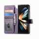 thumbnail image 5 of Funda Billetera Magnética para Samsung Galaxy Z Fold 4 Soporte Tarjetas Desmontable Morado, 5 of 6