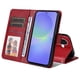 thumbnail image 5 of Funda Billetera para Samsung Galaxy A37 con Porta Tarjetas y Soporte Ajustable Rojo, 5 of 5