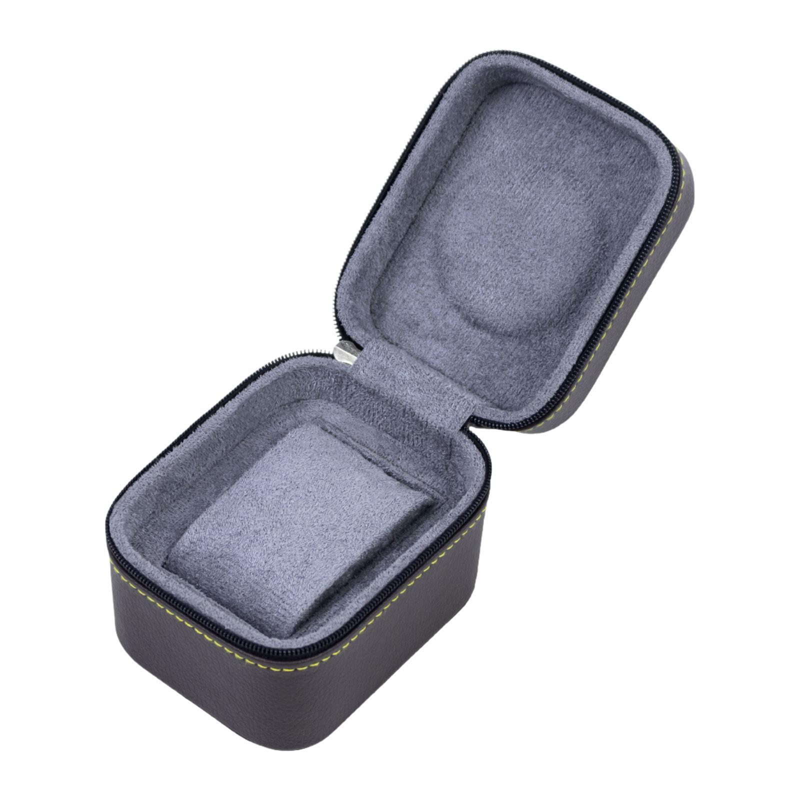 Magideal - Caja De Joyería Para Reloj Simple, Caja De Reloj Elegante De Primera Calidad, Regalo Del Día De San Valentín, Caja Expositora De Reloj De Pulsera Para Marrón