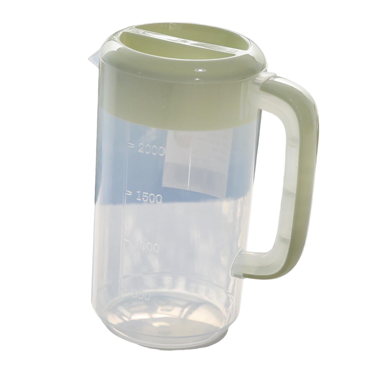 Magideal - Jarra Con Tapa Y Escala De 4L Para Limonada, Hervidor Para Refrigerador, Jarra Para Bebidas Verde