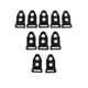 thumbnail image 1 of 10pcs clip de tienda de campa?a tienda de accesorios de la abrazadera de los pies para exterior negro 4 cm, 1 of 3