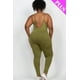 thumbnail image 5 of Conjunto de Top y Shorts de Tiras Acanaladas Talla Grande Color Café con Leche 1XL, 5 of 5