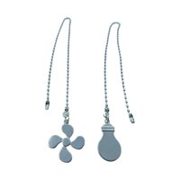 Ioensy - Adornos De Cadena De Tracción Para Ventilador De Techo Cadena De Extensión De Ventilador Para Lámpara Ventilador De Techo Estilo D
