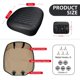 thumbnail image 2 of Funda de asiento de coche BEITK en la parte delantera de piel, 2 unidades, impermeable, negra, 2 of 6
