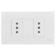 thumbnail image 1 of Enchufe doble 10A Blanco K-P03, 1 of 2