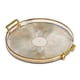 thumbnail image 1 of Bandeja de servicio de lujo, con asas, exhibición de maquillaje de perfume cosmético, bandeja decorativa decorativa multifunción, bandeja de joyería p , luz de oro, 1 of 5