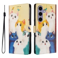 Foxdock Funda Tipo Cartera Para Samsung Galaxy S24 Fe Con Soporte Y Correa – Diseño De Patrones Lindos