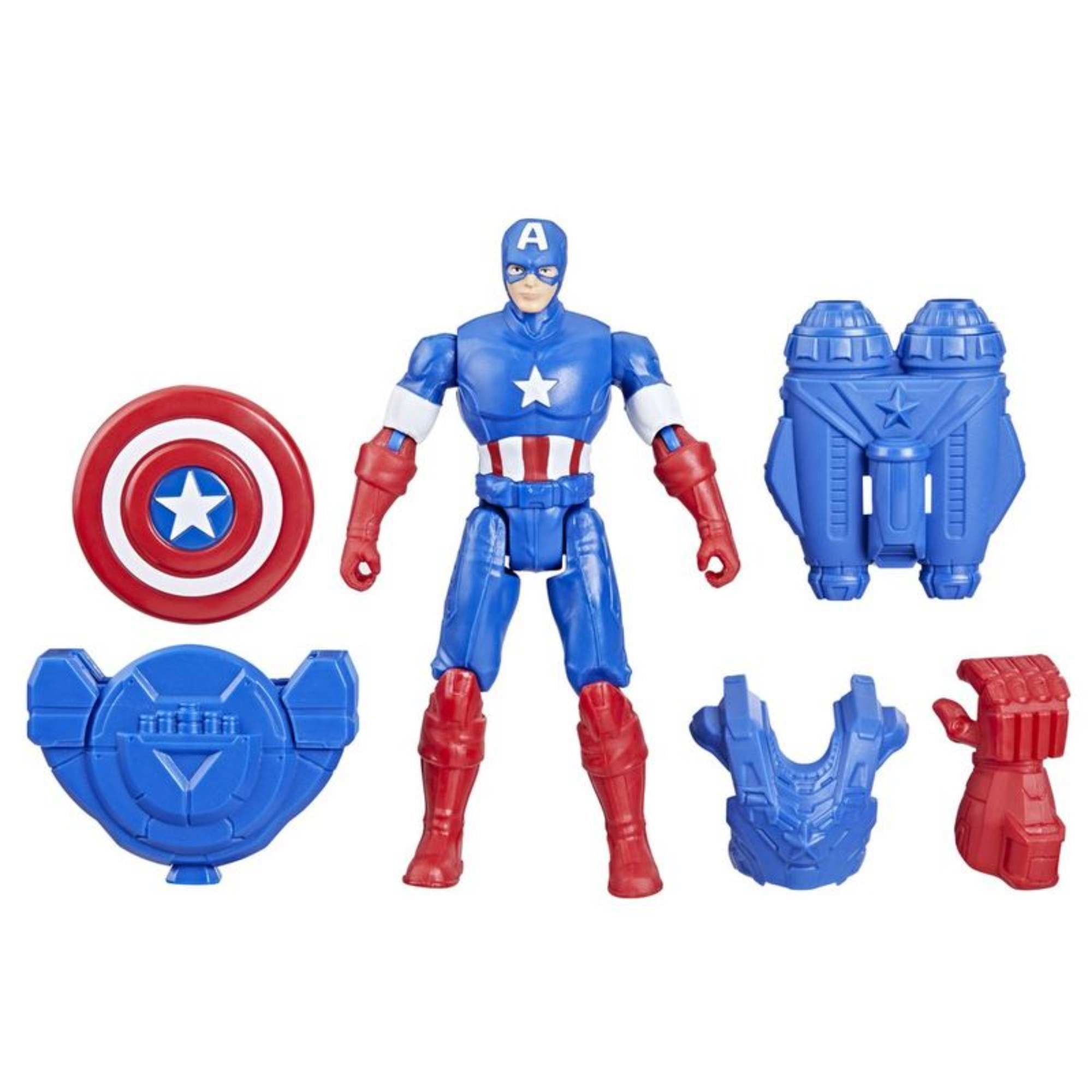 Figura de Acción Marvel Avenger EpicHero Capitán América equipamiento