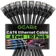 thumbnail image 1 of Cable Ethernet Cat 6 1 2 M (4 Pies) Paquete De 10 Gbps Rj45 10 Gbps Negro, 1 of 9