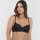 thumbnail image 3 of Sostén Mujer Push Up Copa B Negro  Corona, 3 of 5