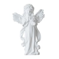 Magideal - Escultura De Pared De Ángel, Decoración De Pared De Ángel, Colección De Manualidades, Estatuilla De Ángel De Resina, Decoración Colgante De Pared Para Blanco