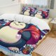 thumbnail image 2 of Christmas Pokmon Snorlax 3 Piece Sets Full/Queen Size - Reversible Microfiber Quilts with Shams Soft Lightweight Bedspread Coverlet Comforter for All Season Bed Sheets, 2 of 4