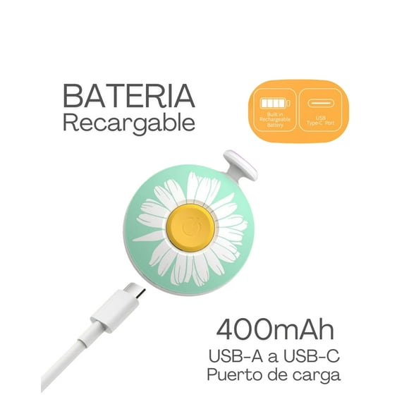 Limador de uñas para bebés color verde