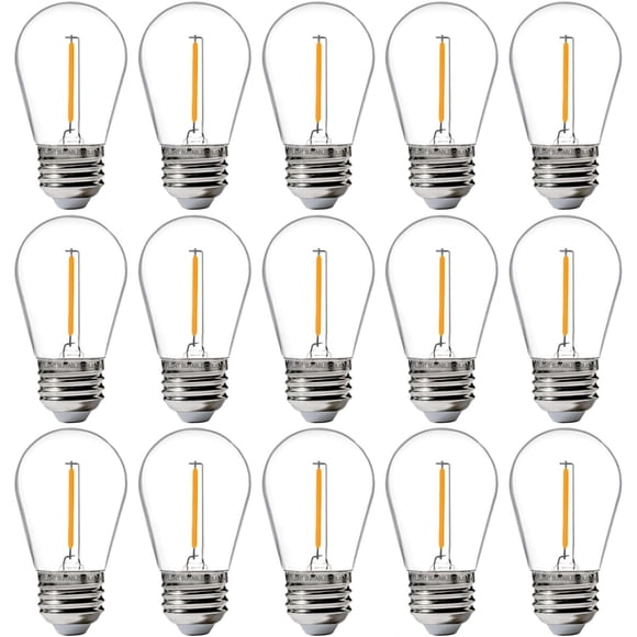 Bombilla LED S14 FLSNT Pack 15 E26 2200K Cálido