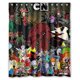 thumbnail image 1 of Cortina de ducha de villanos de Cartoon Network para Halloween, juego de cortina de baño con ganchos, tamaño 60 x 72 pulgadas, 1 of 3