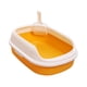 thumbnail image 3 of Caja abierta, inodoro, bandeja de arena para mascotas, orinal, contenedor fácil de limpiar, para animales pequeños, conejo, cachorro, , , amarillo, 3 of 5