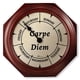 thumbnail image 1 of Reloj de pared DayClocks Day of the Week Carpe Diem Caoba, 10 pulgadas, 1 of 9