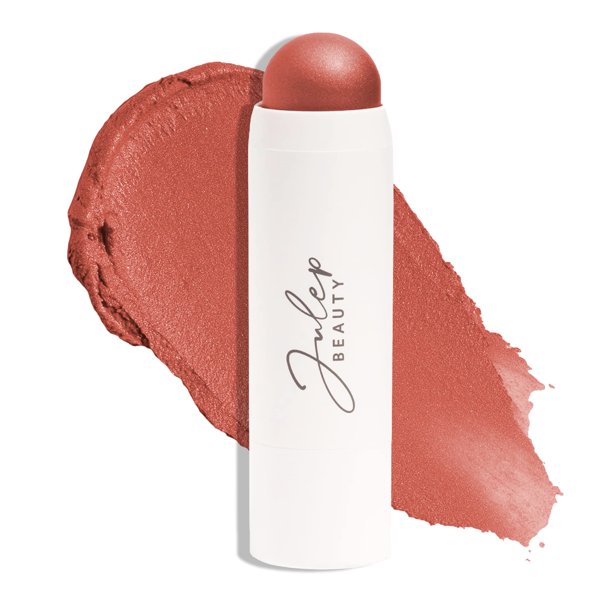 Rubor en barra de crema a polvo Julep Skip The Brush, rosa del desierto, color que se puede mezclar y construir, lápiz de maquillaje para labios y rubor 2 en 1