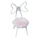 thumbnail image 5 of Silla De Metal Para Casa De Muñecas En Miniatura Simulada 1/12 Con Cojín De Felpa, Color Blanco, 5 of 5
