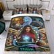 thumbnail image 4 of Raya y el Último Dragón Conjunto de sábanas temático, trío de piezas, cómodo y amigable con la piel, diseño único, regalo de decoración para el hogar para familiares, amigos y fans,173cm *218cm, 4 of 6