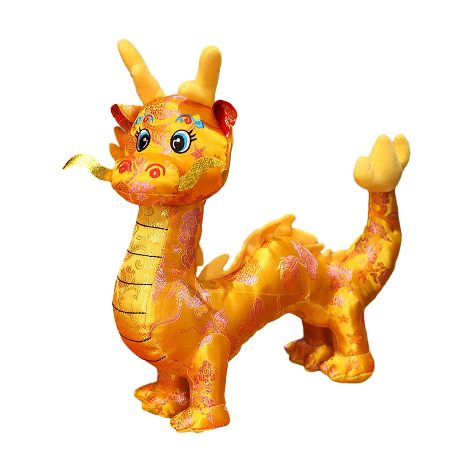 Bothyi - Dragón De Peluche De Juguete Adorable Dragón Animal De Peluche Para Restaurante Dormitorio Sofá Amarillo