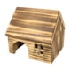 thumbnail image 4 of Casa de hámster de madera casa de madera cabaña de juguete decoración de hábitat de decoración de hábitat suministros refugio para mascotas para ratón S, 4 of 5