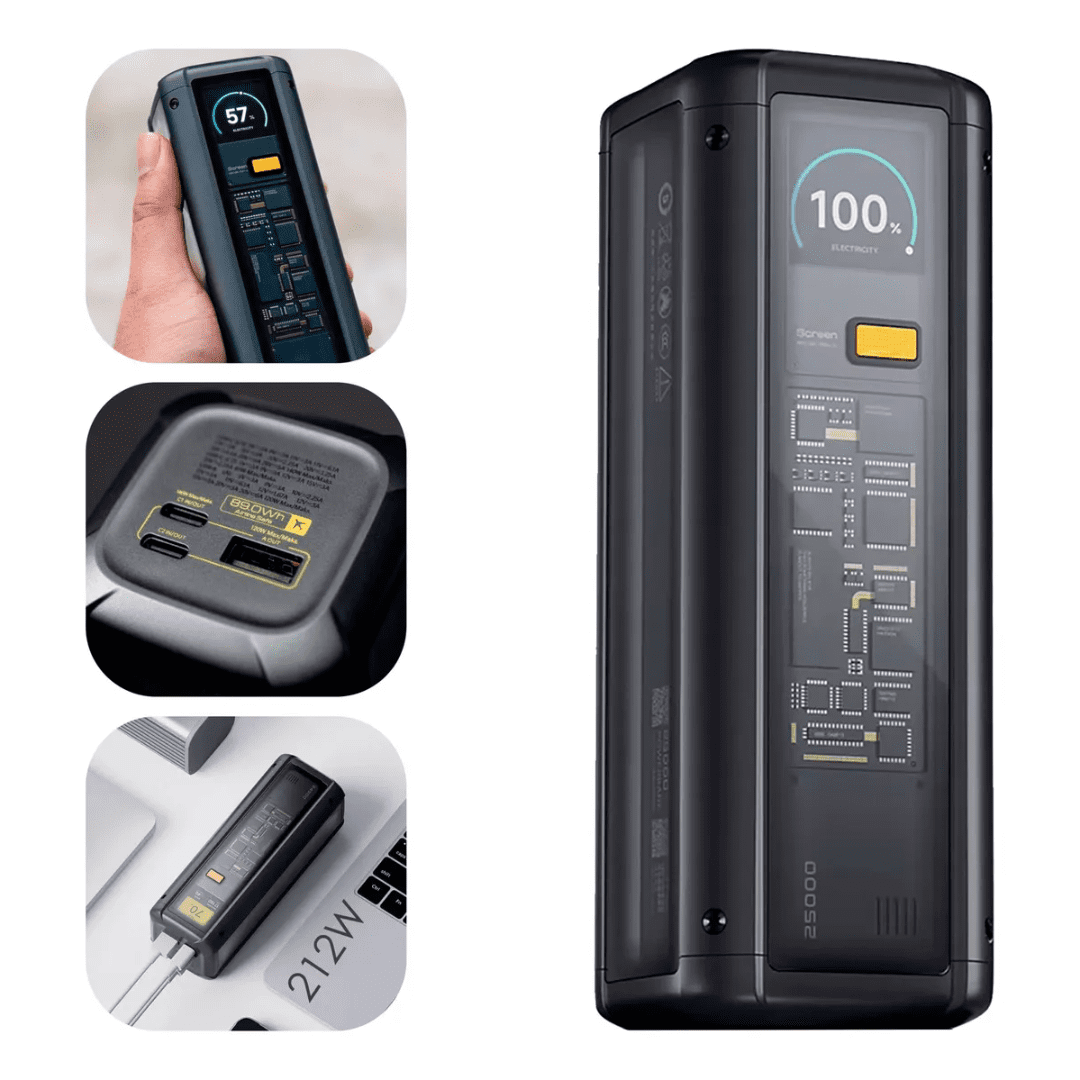 Xiaomi Powerbank 25000mah 212w Hypercarga Multipuerto Negro