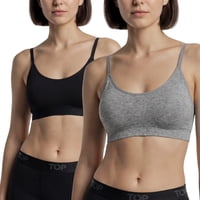 Top - Petos Mujer Microfibra Bretel Delgado Pack 2 C1