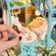 thumbnail image 4 of Kit de casa en miniatura BenBen Garden Tea House con muebles y LED, 4 of 7
