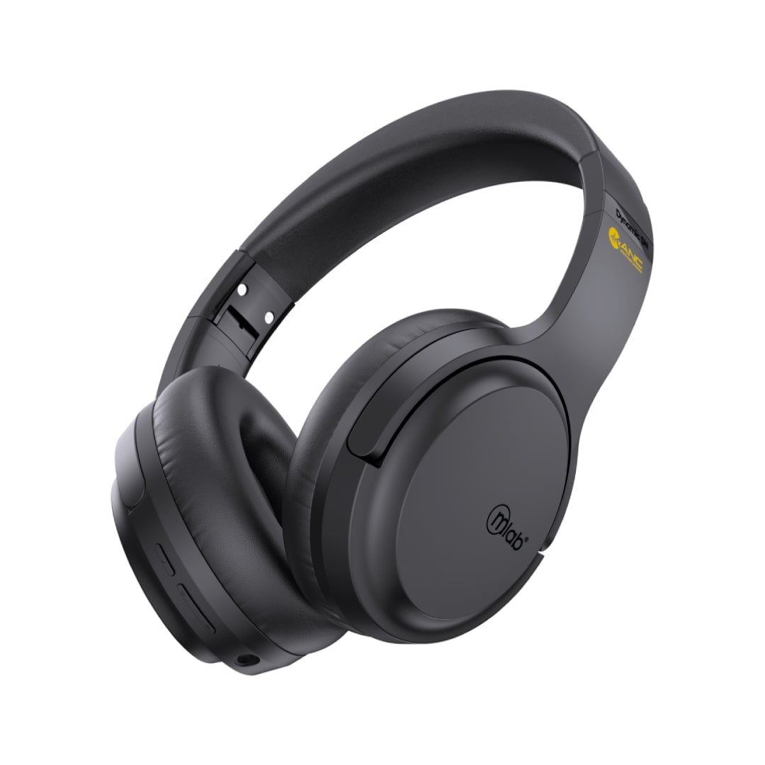 Microlab - Audifonos Bluetooth Mlab Dynamic Stop 32h Bat Anc C/mic Negro