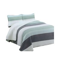 Genérico - Cubrecama Quilt Sherpa King 250X270 10