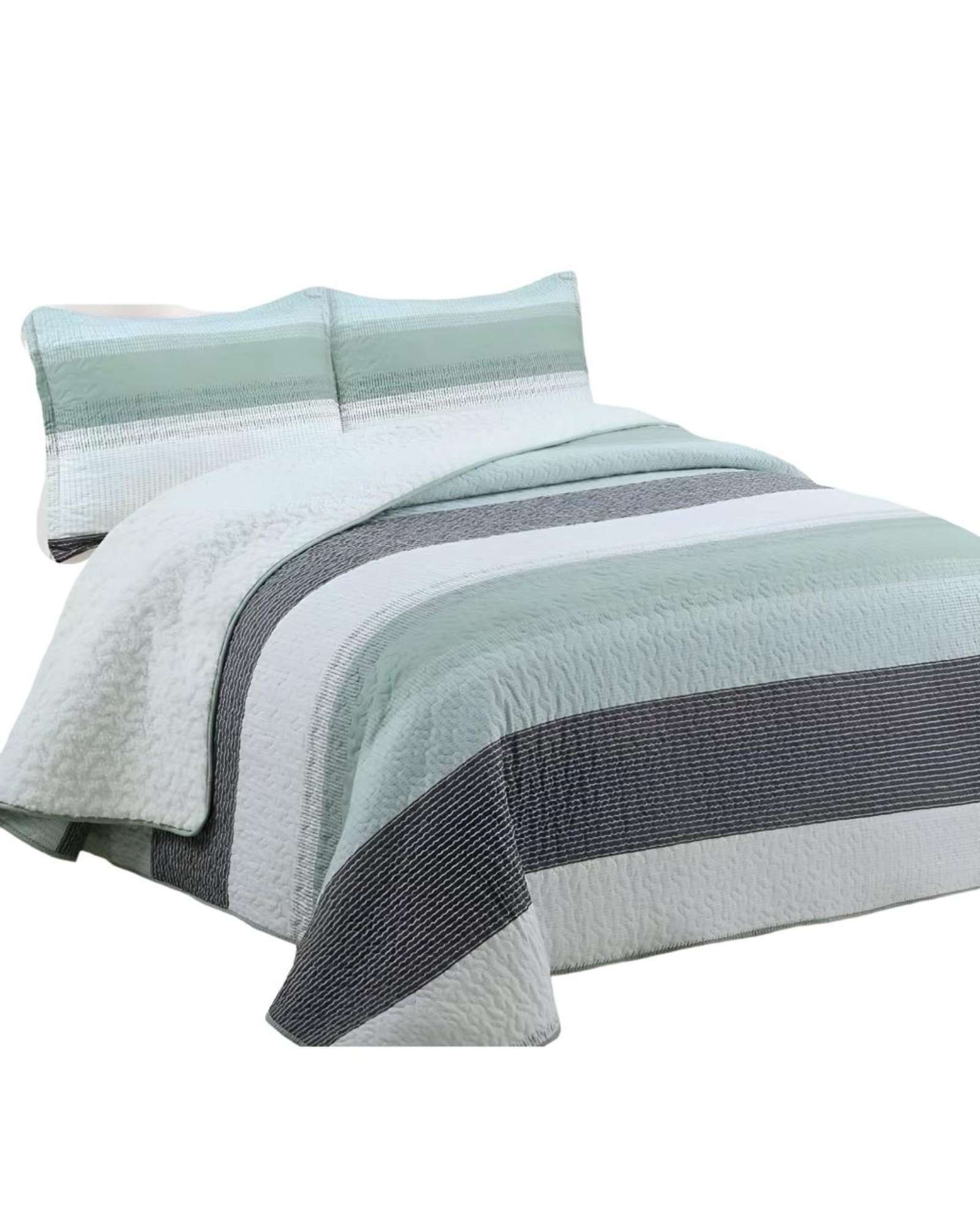 Genérico - Cubrecama Quilt Sherpa King 250X270 10