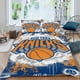 thumbnail image 2 of NEW YORK KNICKS Conjunto de sábanas temático, trío de piezas, cómodo y amigable con la piel, diseño único, regalo de decoración para el hogar para familiares, amigos y fans, 90 cm * 190 cm, 2 of 6