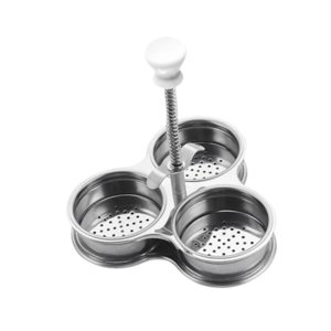 Magideal - Cocedor De Huevos De Acero Inoxidable, 3 Huevos Escalfados, Cocina, Compacto, Fácil De Limpiar, Electrodoméstico De Cocina, Soporte Antiadherente, Coc