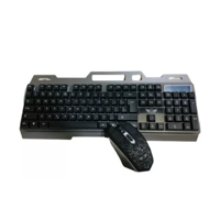 Venimport - Teclado Gamer Con Mouse Teclado Rgb Led Color Negro