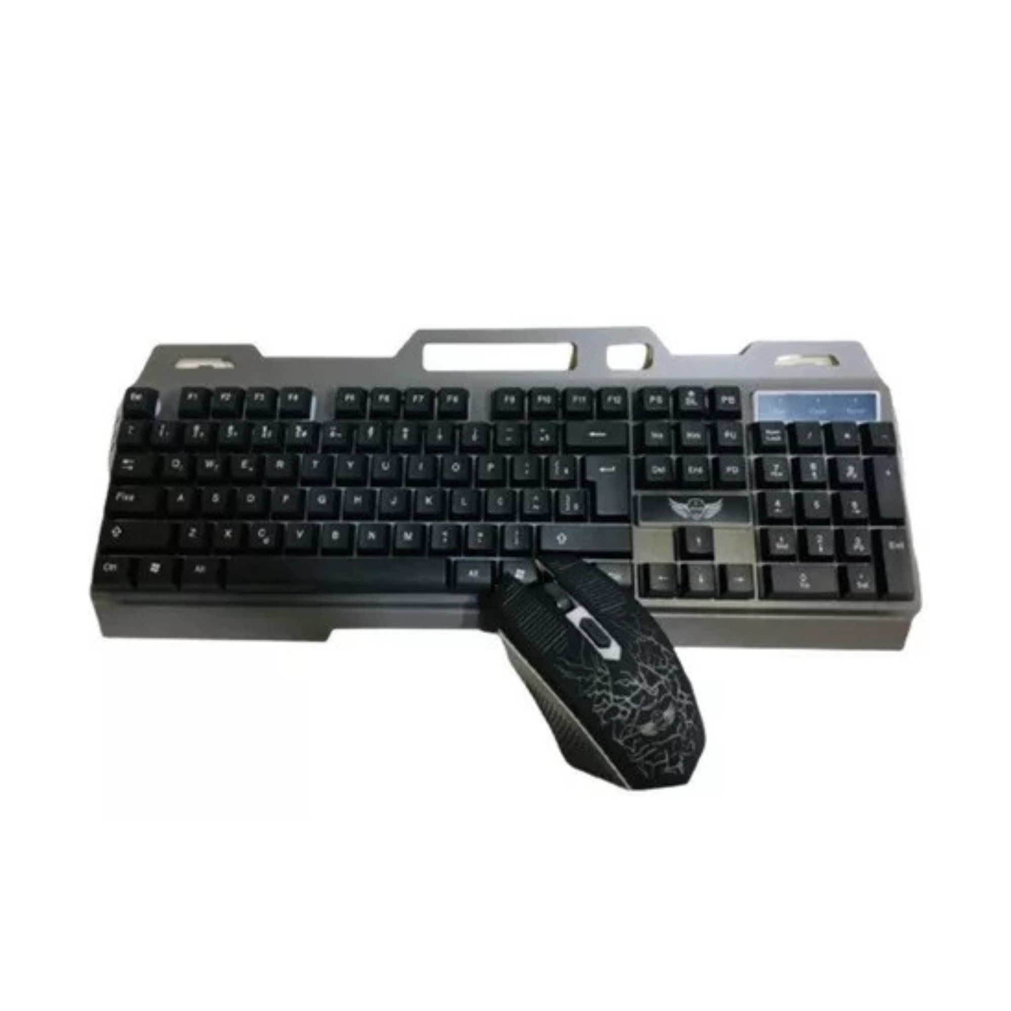 Venimport - Teclado Gamer Con Mouse Teclado Rgb Led Color Negro